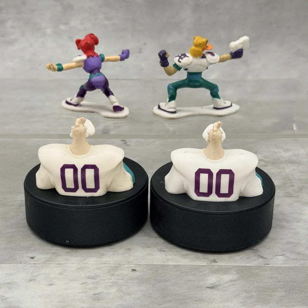 Mighty Ducks Lot 1996 McDonalds Toys Sliding Puck Lot of 4 Figure Vintage